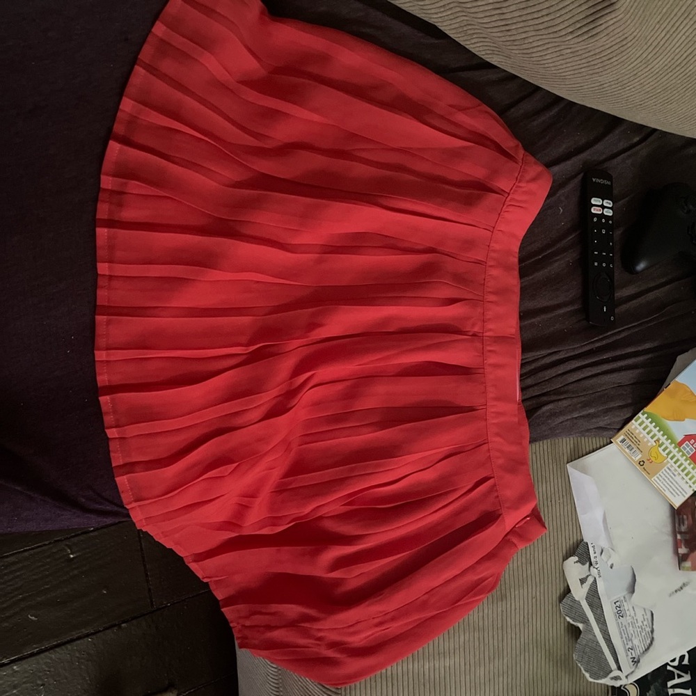 Sugar Thrillz Red Pleated Skirt